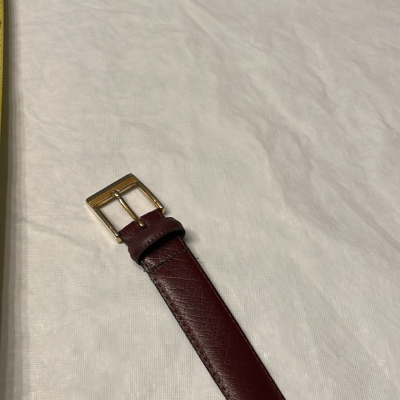 Men’s leather Belt Brownish red color. Ox blood - Picture 5 of 6